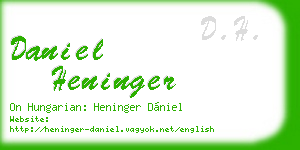 daniel heninger business card